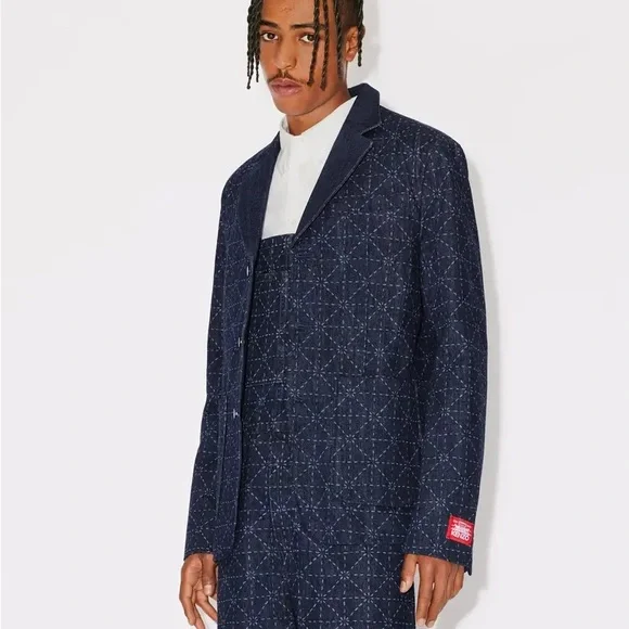 KENZO × LEVI'S DENIM BLAZER Lサイズ タグ付き KENZO KENZO x LEVI'S® denim blazer | REVERSIBLE